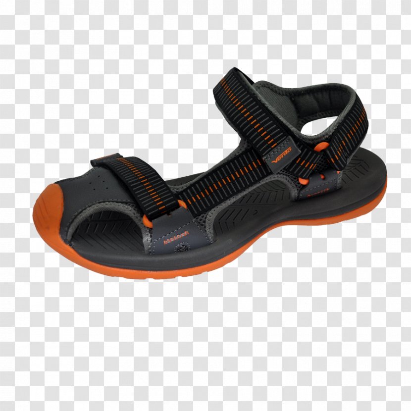 Slide Shoe Sandal - Orange Grey Transparent PNG