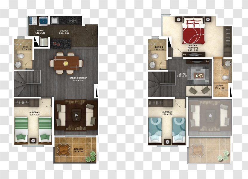 Floor Plan Duplex Area Apartment House Transparent PNG