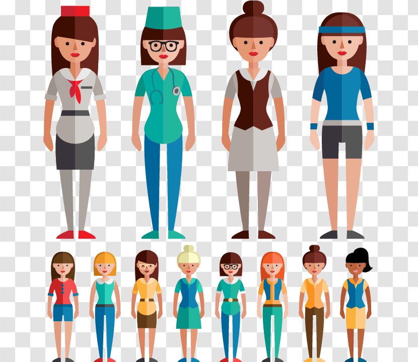 Female Download - Silhouette - 12 Designed For Professional Women Vector Transparent PNG