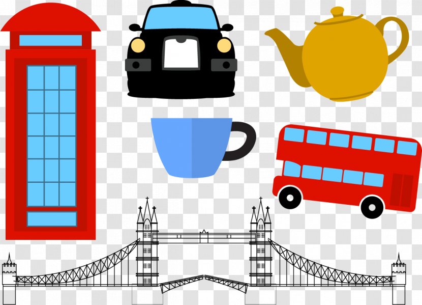 London Clip Art - Mode Of Transport - Vector Phone Booth Transparent PNG