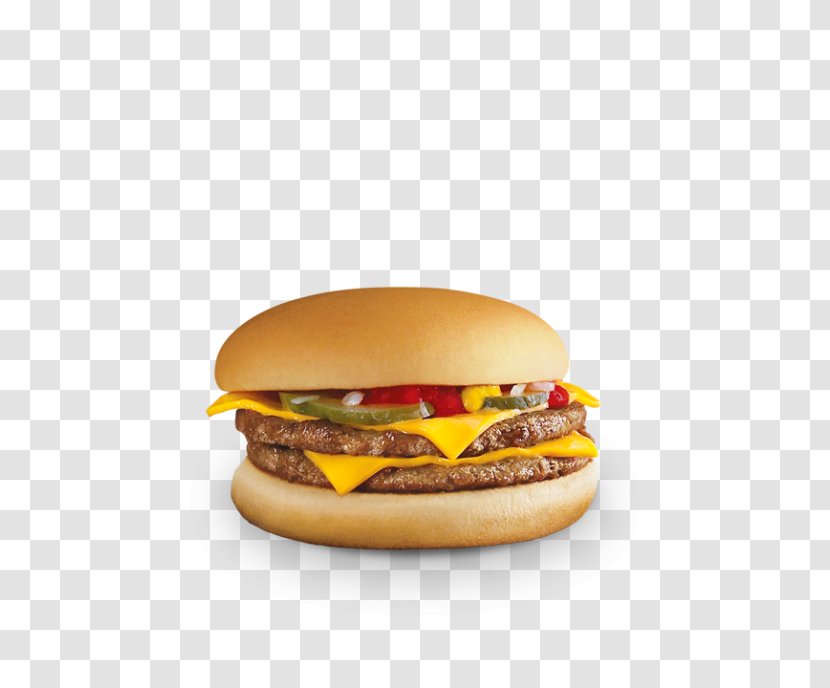 McDonald's Double Cheeseburger Big Mac Hamburger Quarter Pounder - Fast Food - Cheese Transparent PNG