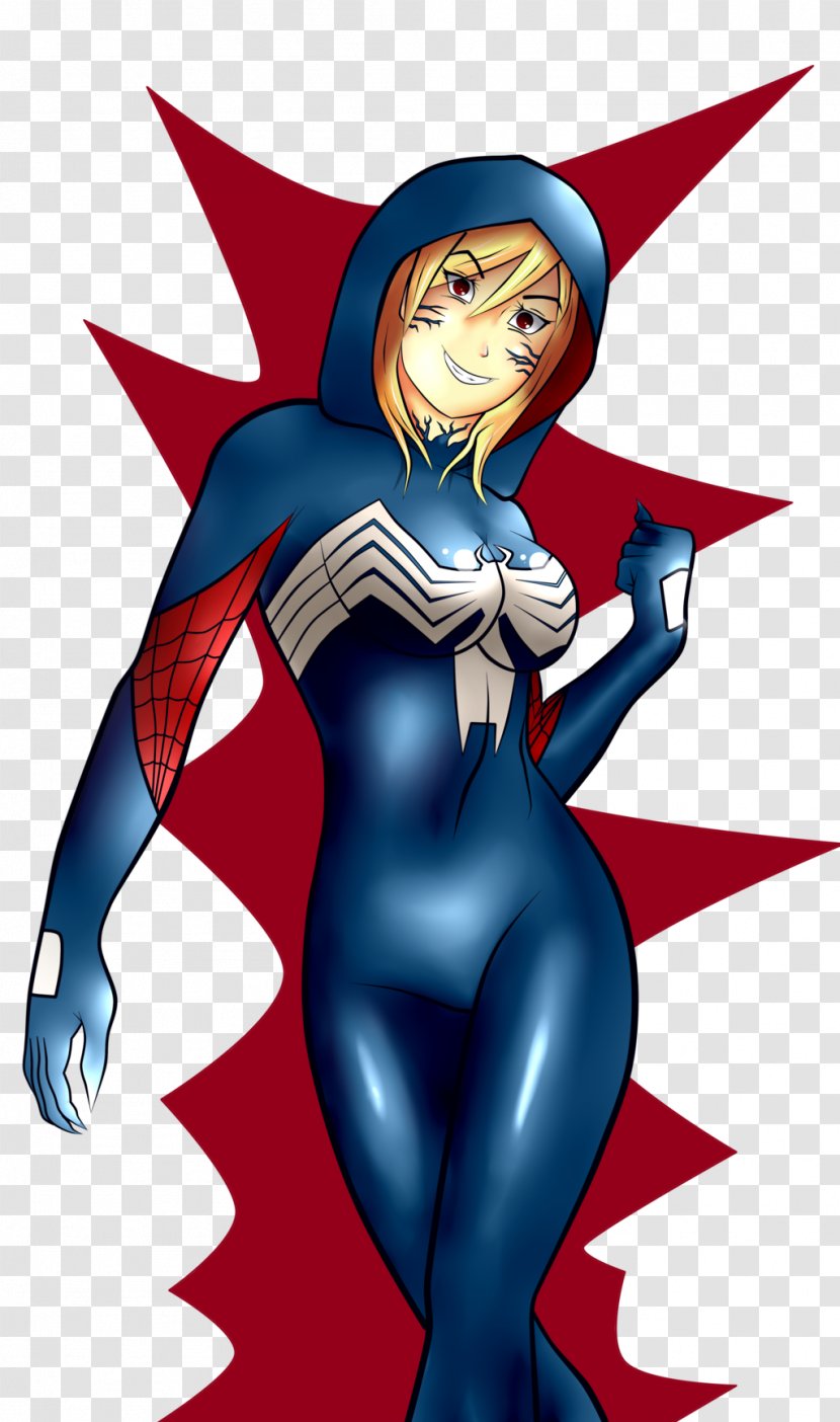 Venom Spider-Woman (Gwen Stacy) Female Ann Weying - Watercolor - Spider Woman Transparent PNG