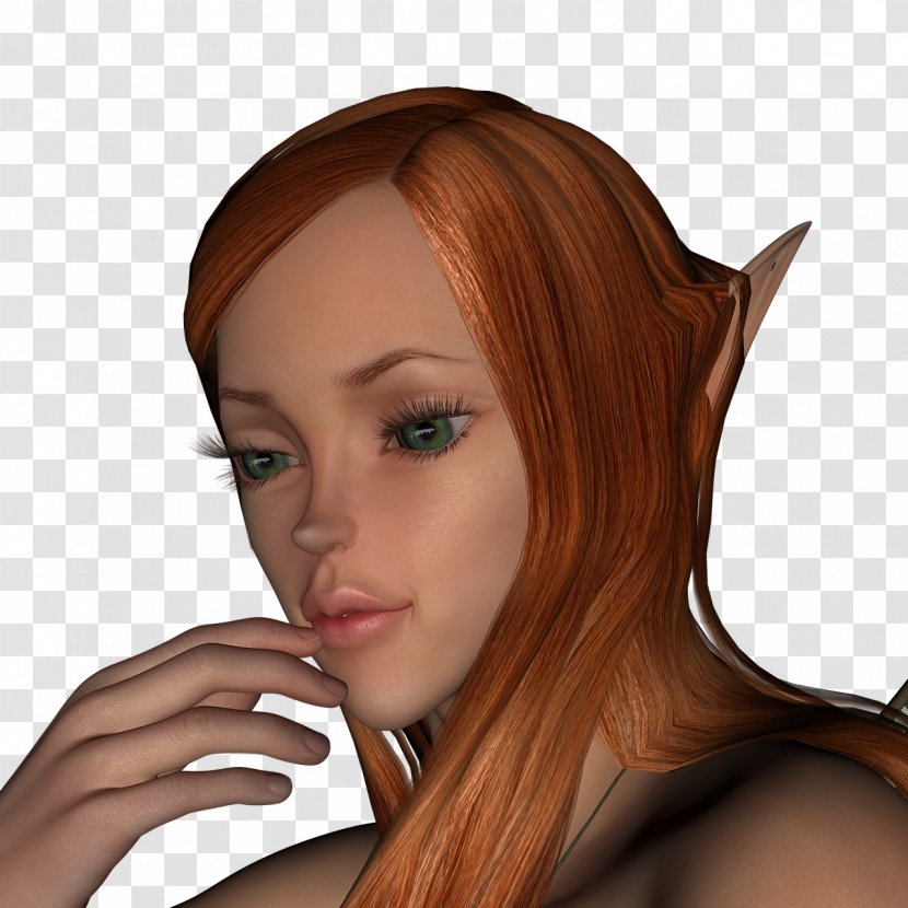 Elf Fairy Tale Hair Coloring Idea - Cartoon - Fantasy Women Transparent PNG