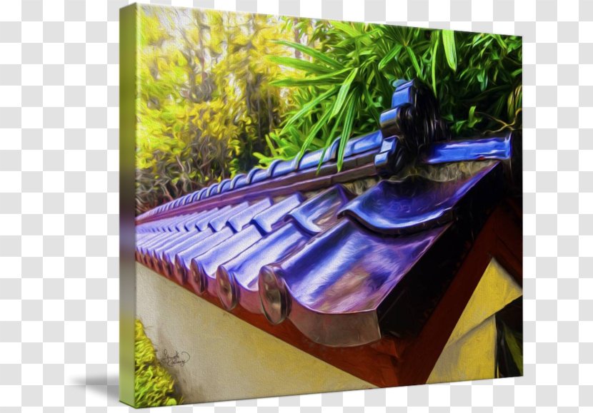 Majorelle Garden Blue Cobalt Purple Violet - Roof Tiles Transparent PNG
