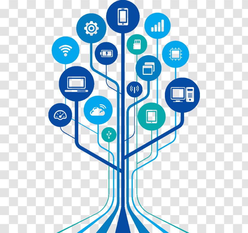 Information And Communications Technology Wall Decal Vector Graphics Tree - Computer Transparent PNG