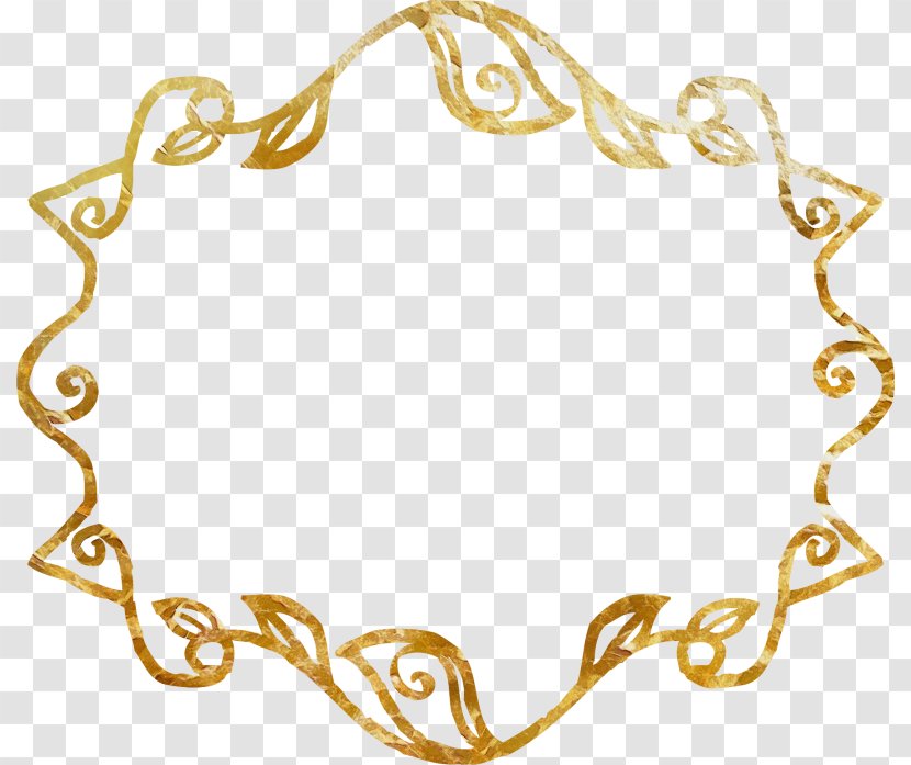 Gold Picture Frames - Chain Jewellery Transparent PNG