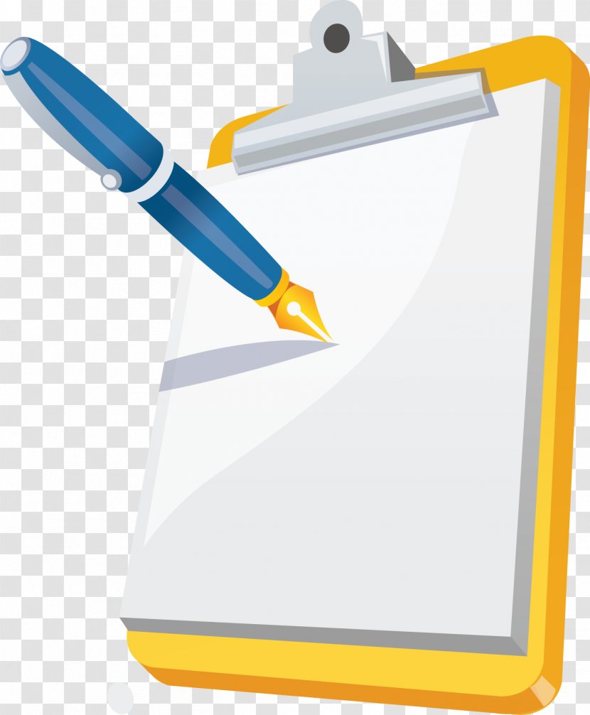 Clip Art Notepad Illustration - Office Supplies - File Folder Transparent PNG