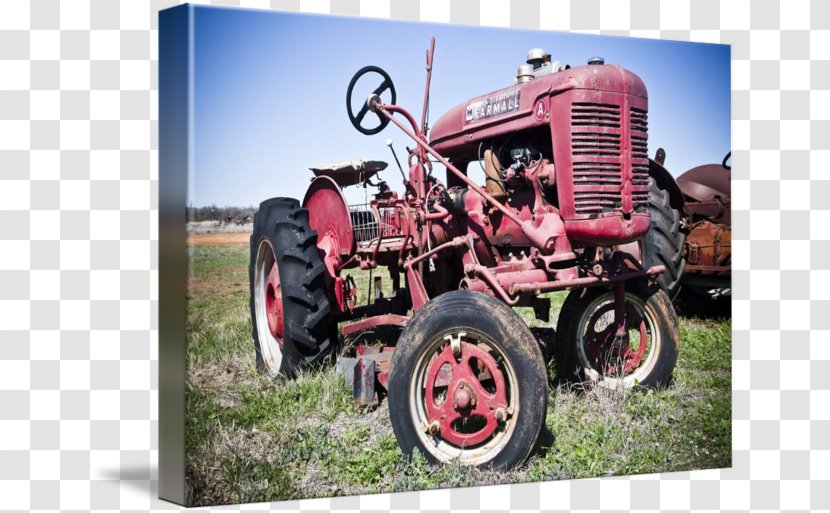Tractor Motor Vehicle Wheel - Agriculture - Red Transparent PNG