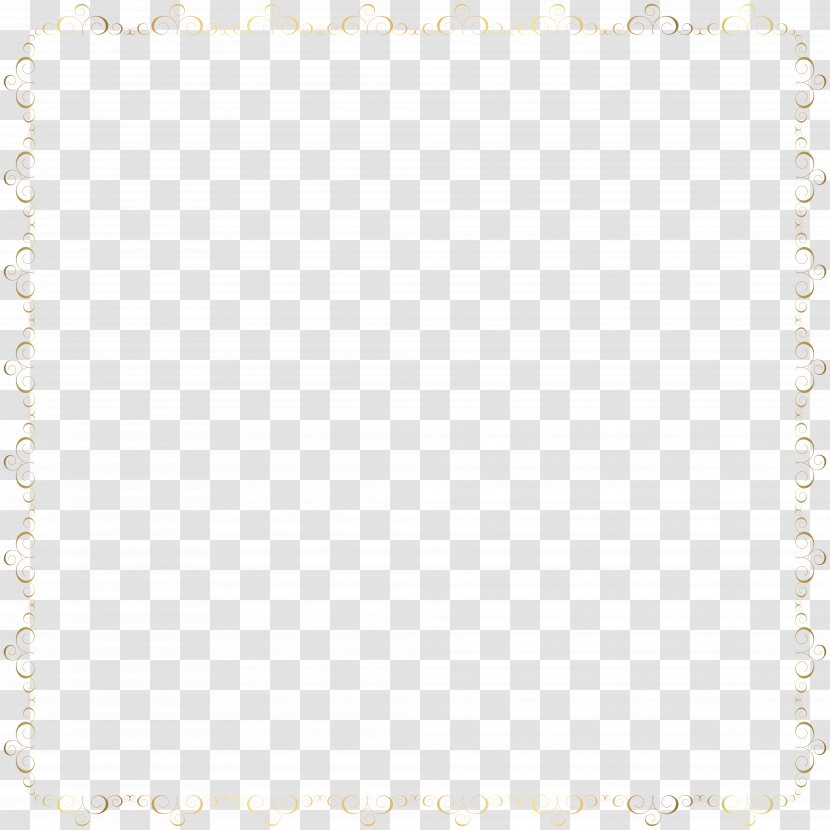 Square Area White Pattern - Deco Border Frame Clip Art Image Transparent PNG