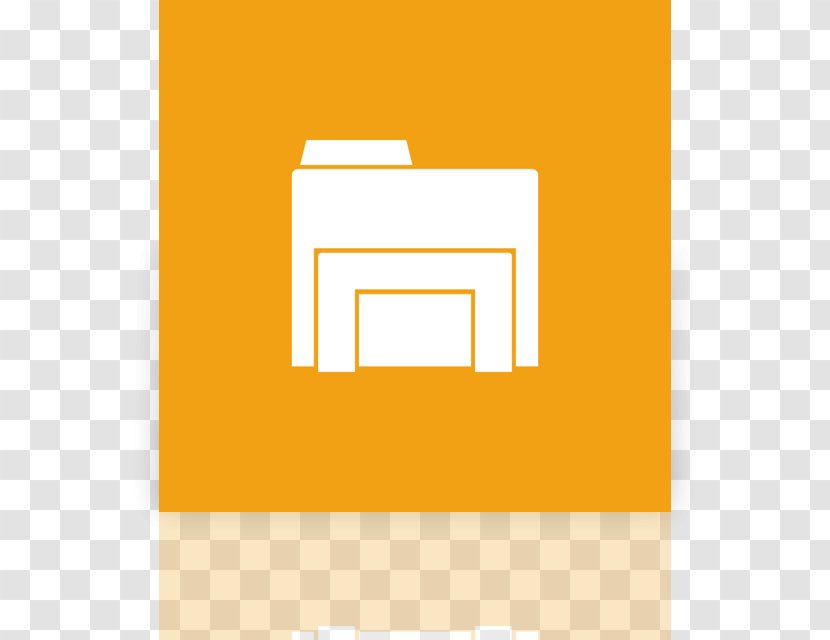 Paper Logo Line - Orange Transparent PNG