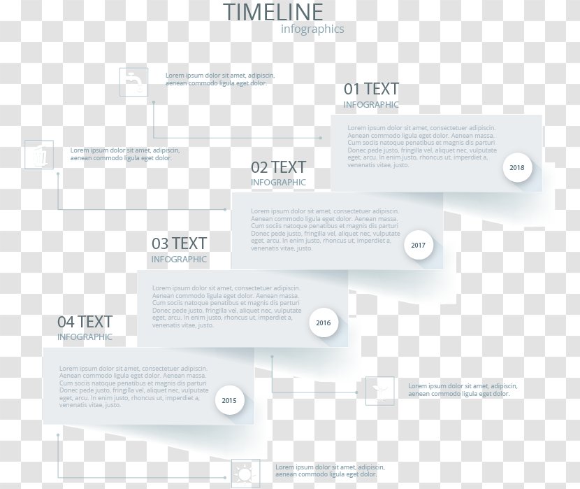 Graphic Design Flat - Creative Time Axis Transparent PNG