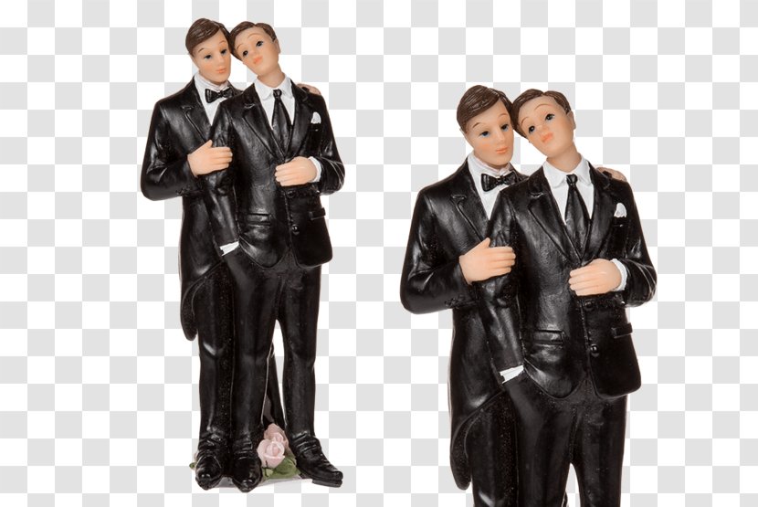 Partybutikken ApS Marriage Wedding Cake Polyresin Newlywed - Party - Topper Transparent PNG