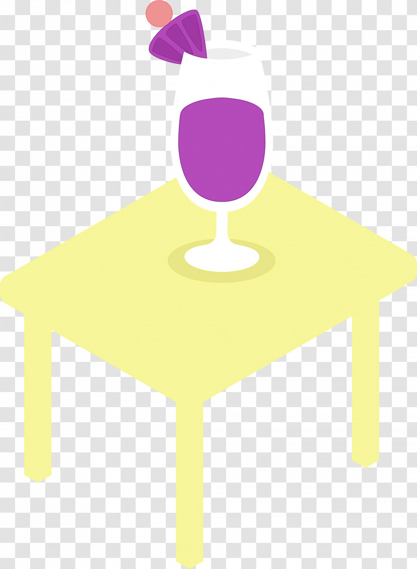 Angle Yellow Line Chair Table Transparent PNG