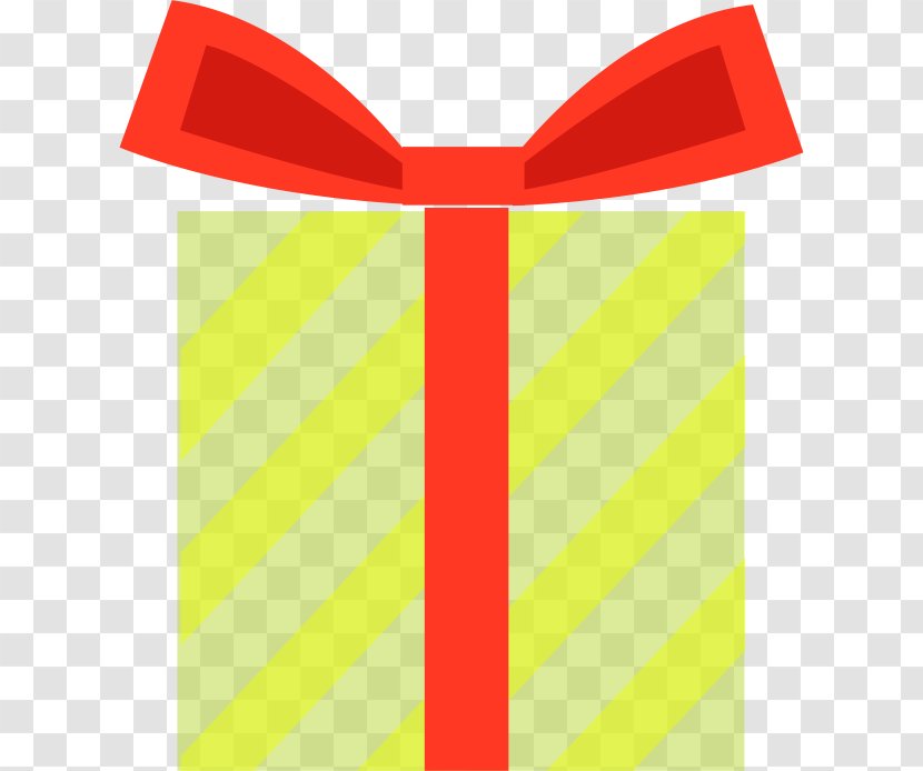 Paper Yellow Angle Font - Gift Transparent PNG