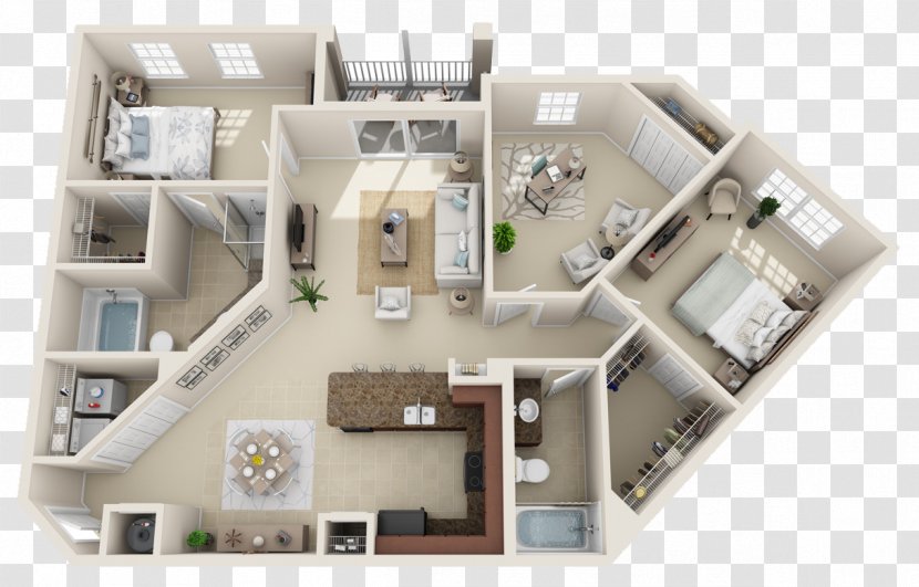 Savannah At Park Central Apartments Floor Plan Home Renting - Taobao Decoration Creative Transparent PNG