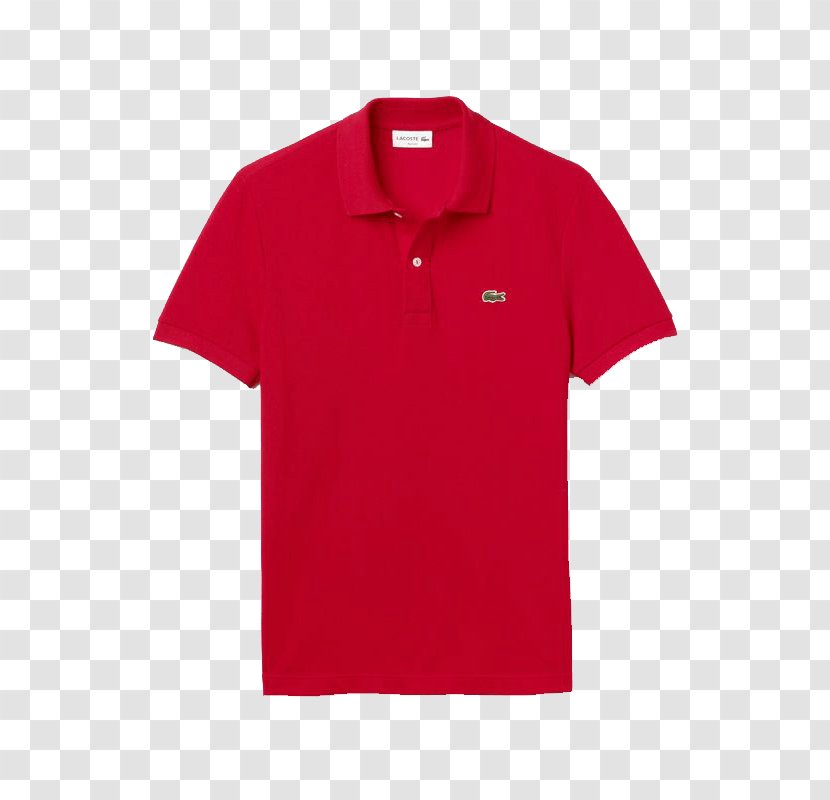 Polo Shirt T-shirt Lacoste Sleeve - Red Transparent PNG