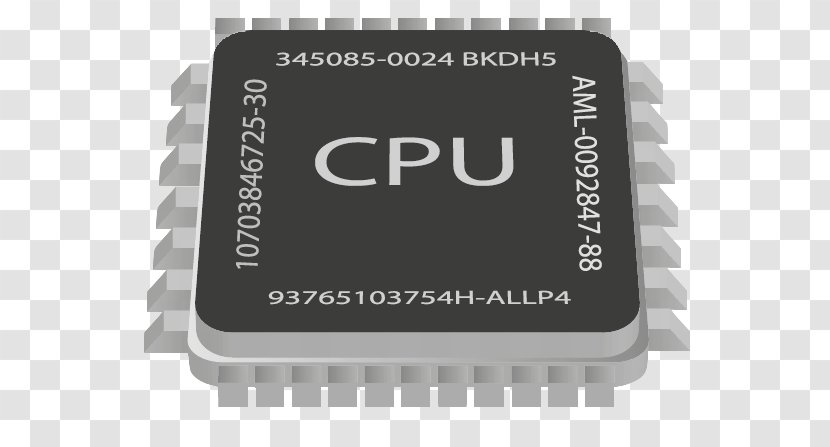 Laptop Central Processing Unit Computer Software - Brand - Cpu, Microprocessor Icon Transparent PNG