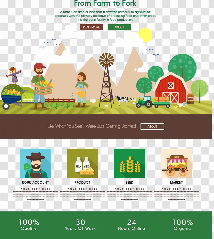 Agriculture Poster Farm - Web Page - Creative Transparent PNG