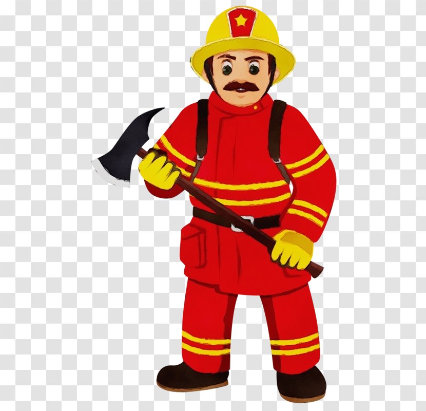 Firefighter - Paint - Fireman Construction Worker Transparent PNG