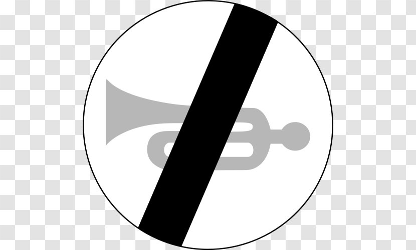 Car Prohibitory Traffic Sign Overtaking Road Transport - Monochrome Photography Transparent PNG