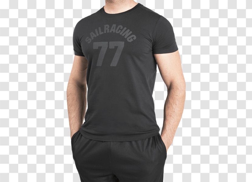 T-shirt Shoulder Black M - Active Shirt Transparent PNG