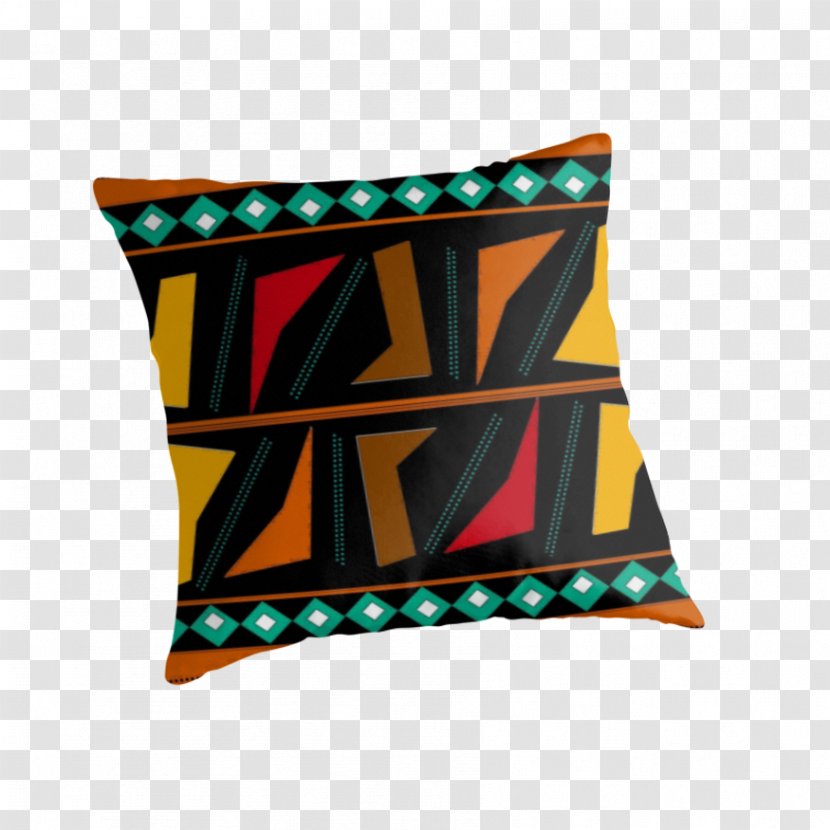 Throw Pillows Cushion Rectangle - African Print Transparent PNG