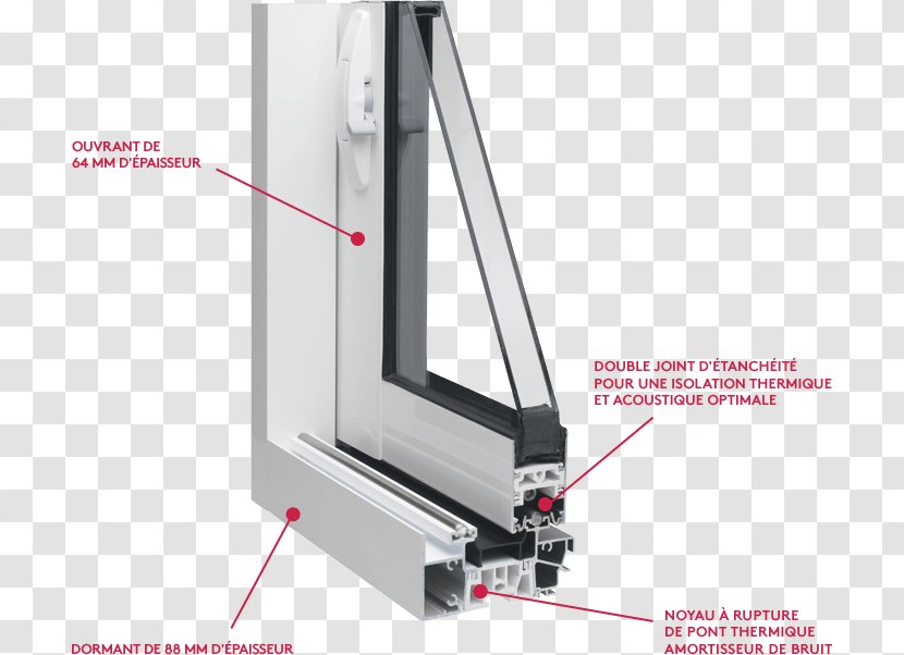 Window Baie Machine Aluminium Gasket - Light Transparent PNG