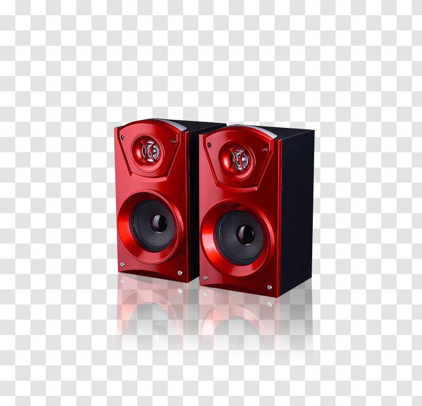 Computer Speakers Subwoofer Studio Monitor Loudspeaker - Small Red Speaker Transparent PNG