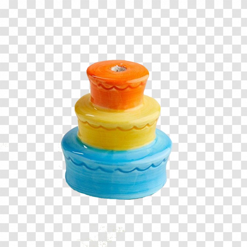 Birthday Cake Rainbow Sherbet Candle - Mini Transparent PNG