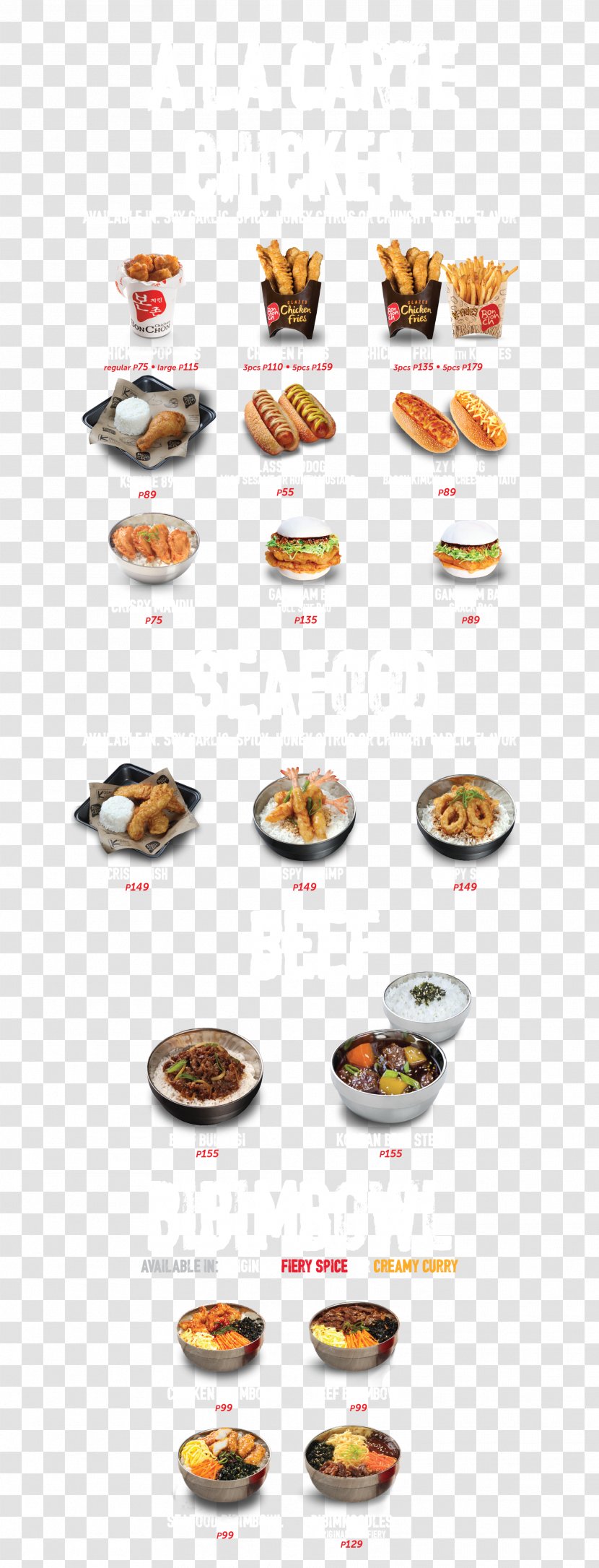 Fast Food Ermita Bonchon Chicken Greenhills Promenade Cinema - Menu Transparent PNG