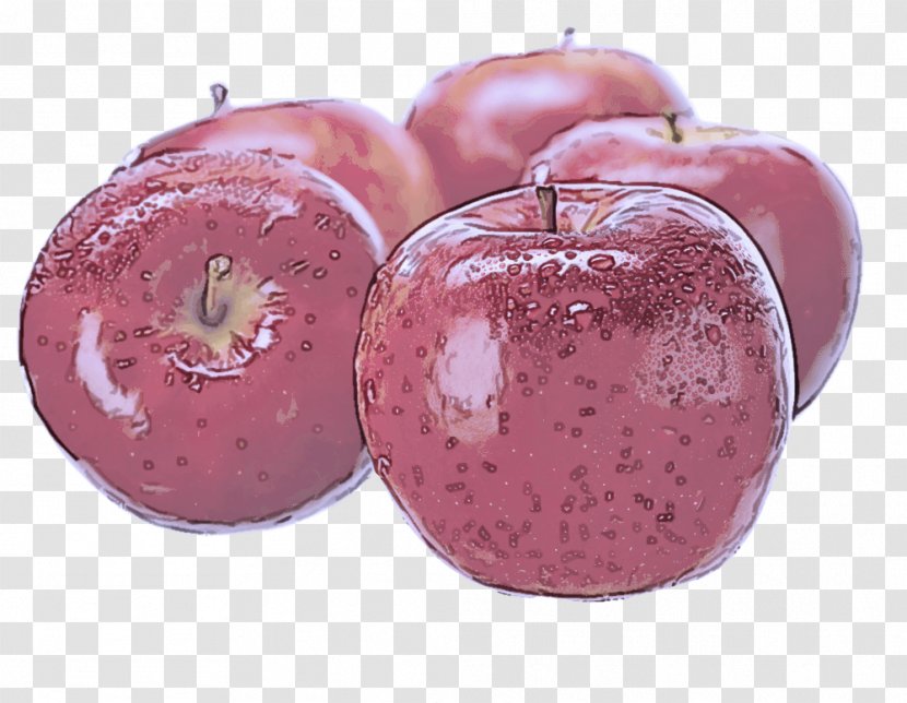 Apple Fruit Food Pink Plant - Accessory European Plum Transparent PNG