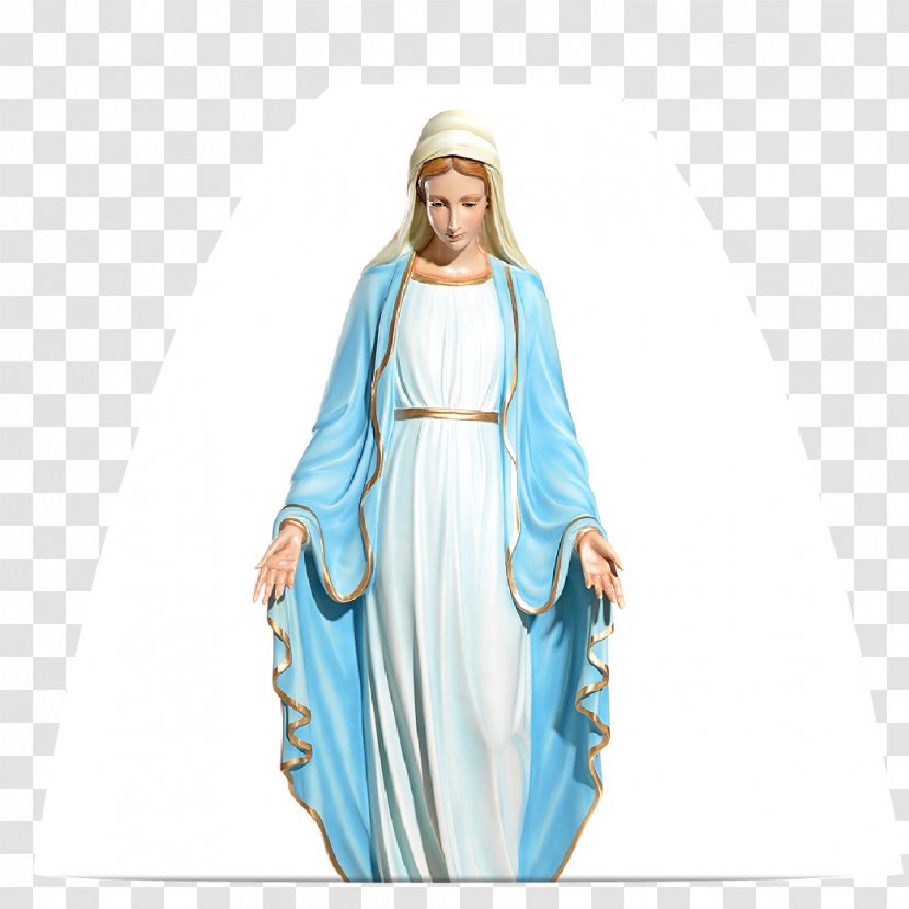Glass Fiber Statue Immaculate Conception Sculpture Religion - Jesus - Virgin Mary Printing Transparent PNG