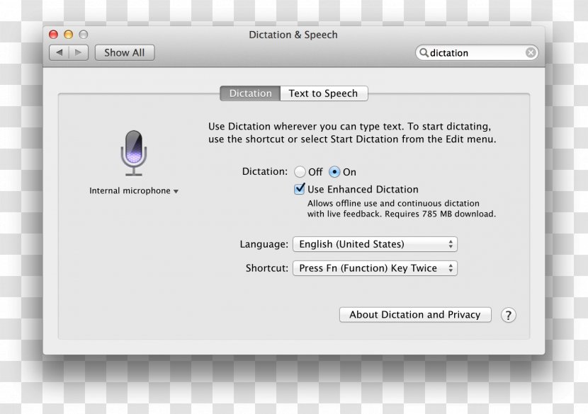 Web Page Apple DragonDictate Computer Software Dragon NaturallySpeaking - Mavericks Transparent PNG