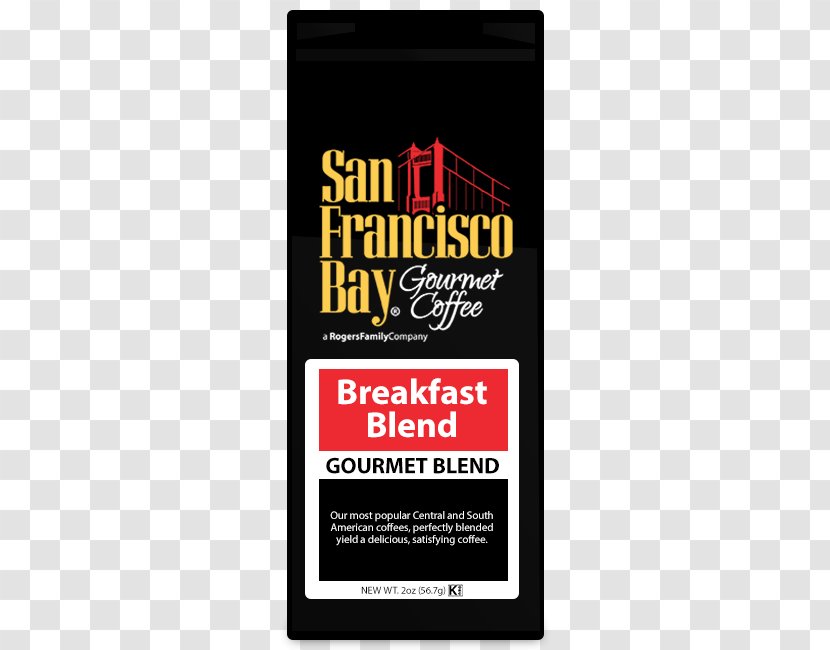 Coffee San Francisco Bay Cafe Decaffeination - Singleserve Container Transparent PNG