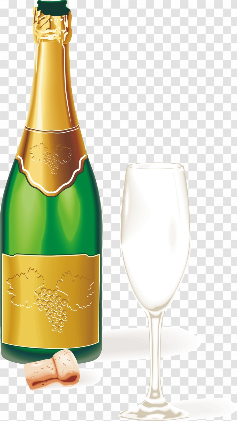Champagne Glass Sparkling Wine Clip Art - Vector Transparent PNG