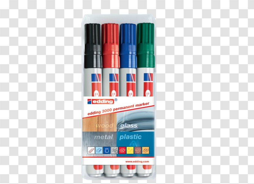 Marker Pen Permanent Edding Highlighter Paint - Liquid - Staedtler Transparent PNG