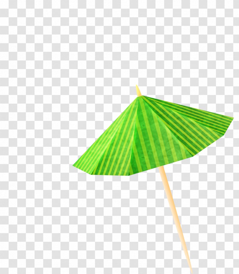 Icon - Umbrella - Simple Green Transparent PNG