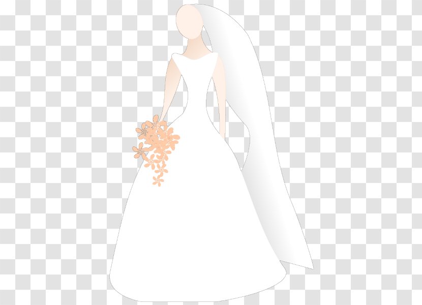 Wedding Invitation Dress Save The Date Clip Art - Bride - And Groom Silhouette Transparent PNG