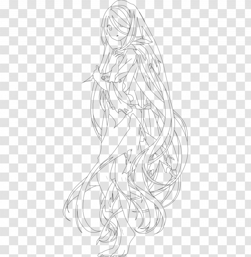 Figure Drawing Line Art Sketch - Silhouette - Wolf Outline Transparent PNG