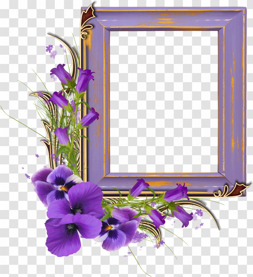 YouTube Photography Clip Art - Violet - Flower Frames Transparent PNG