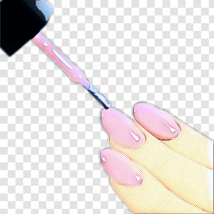 Nail Pink Cosmetics Brush Care - Tool Hand Transparent PNG