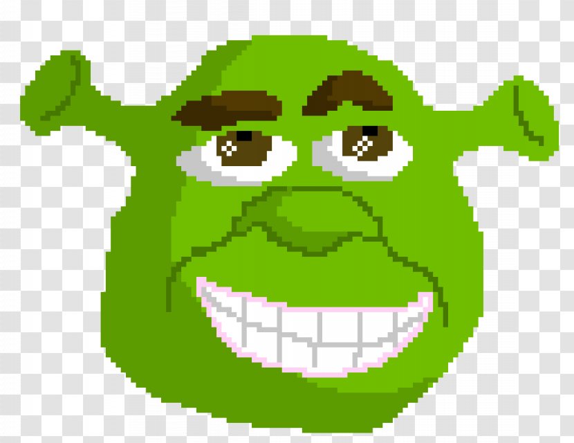 Pixel Art Shrek Image Graphics - Smile Transparent PNG
