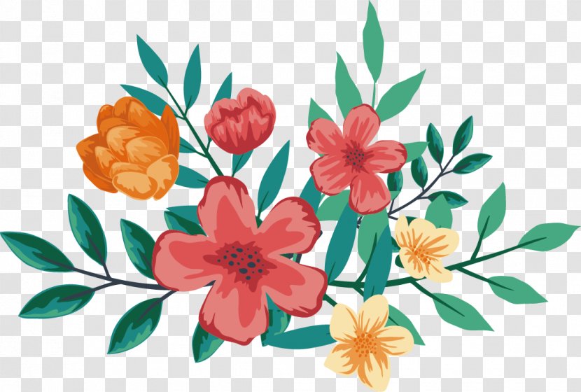 Watercolor Flowers - Plant - Cut Transparent PNG