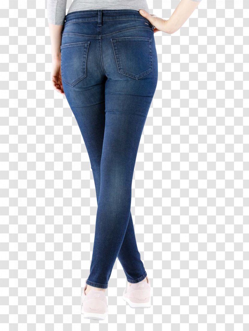 Leggings Electric Blue Cobalt Jeans Waist - Flower - Slim Woman Transparent PNG