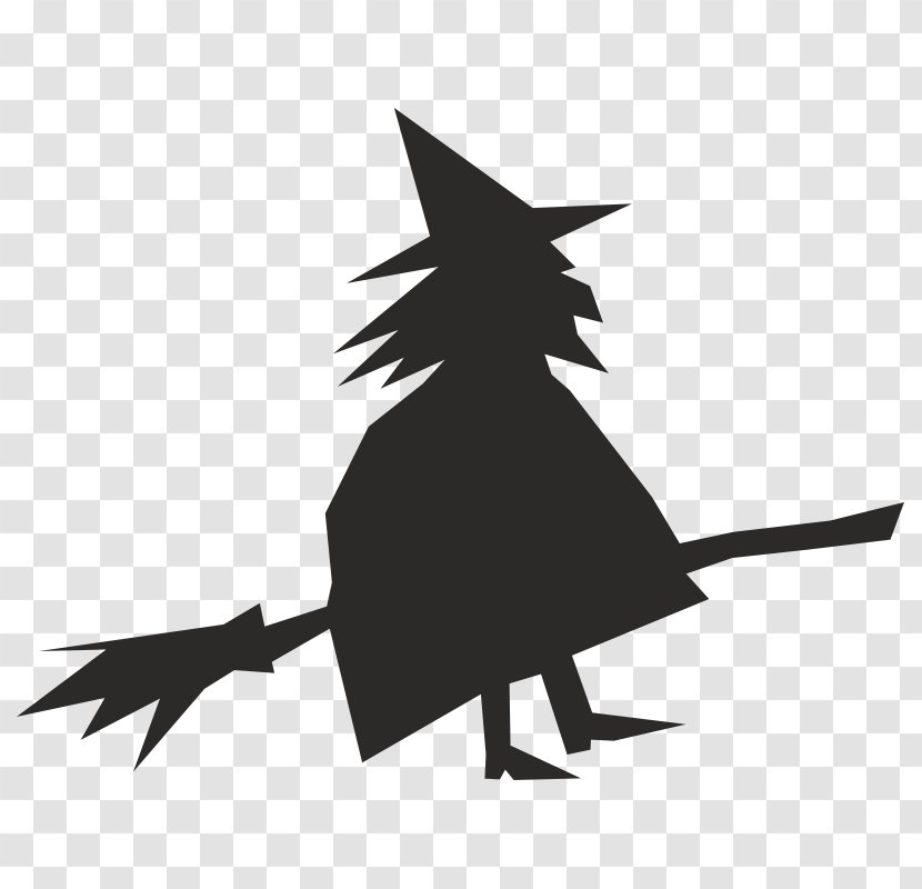 Broom Witchcraft Silhouette Clip Art - Wing Transparent PNG
