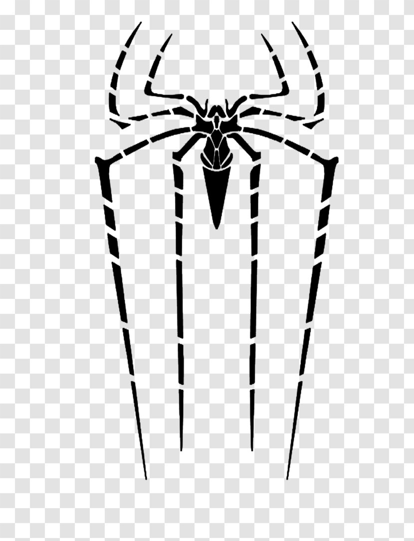 Spider-Man Film Series Venom Eddie Brock Ultimate - Black And White - Amazing Logo Transparent PNG
