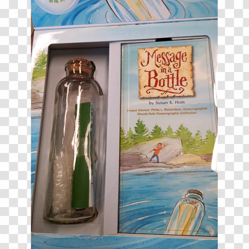 Glass Bottle Message In A Book Transparent PNG