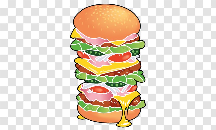 Cheeseburger Fast Food Ham Salad Big N' Tasty Sandwich Transparent PNG