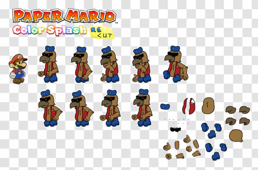 Paper Mario: Color Splash The Thousand-Year Door Super Mario RPG - Animal Figure - Antiquity Poster Material Transparent PNG