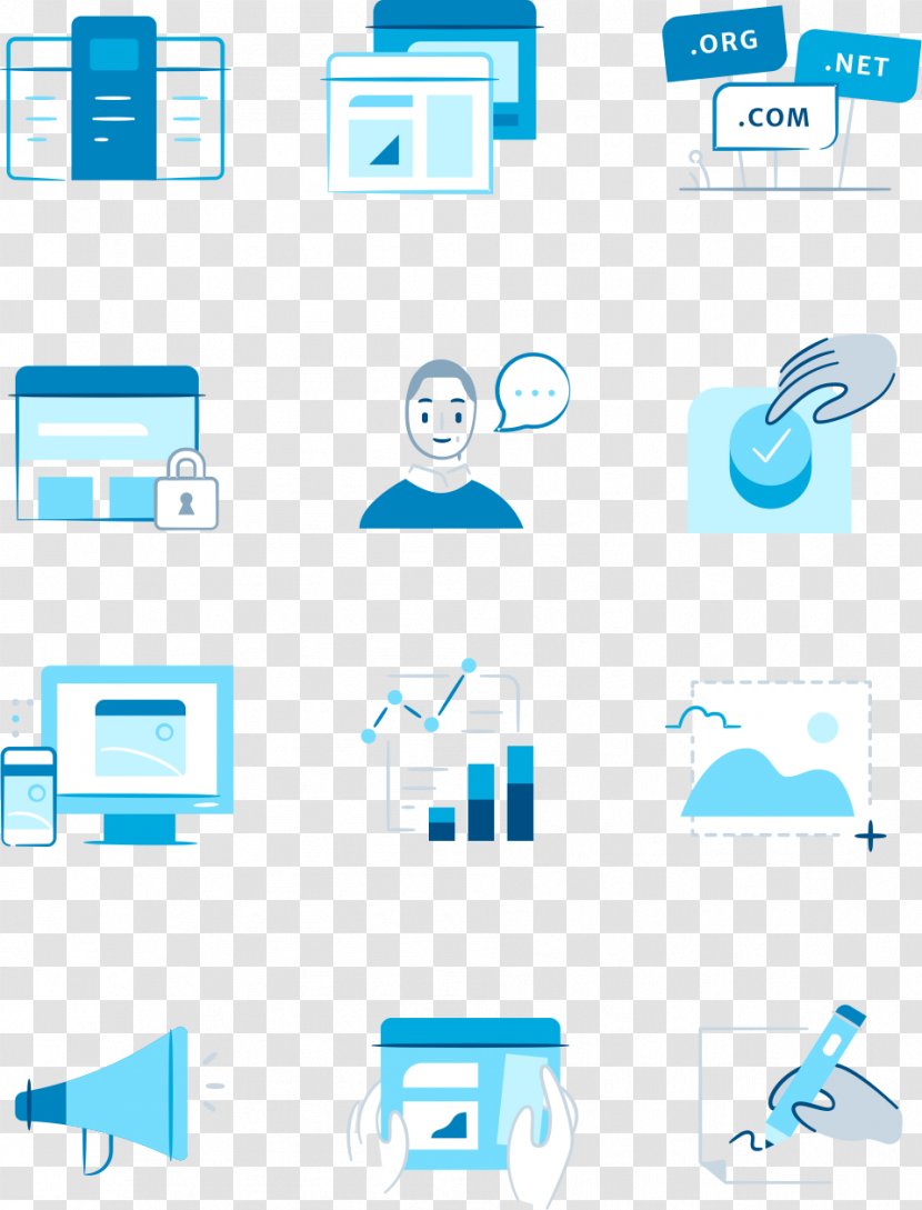 Illustration Icon Design Vector Graphics - Azure - Computer Transparent PNG